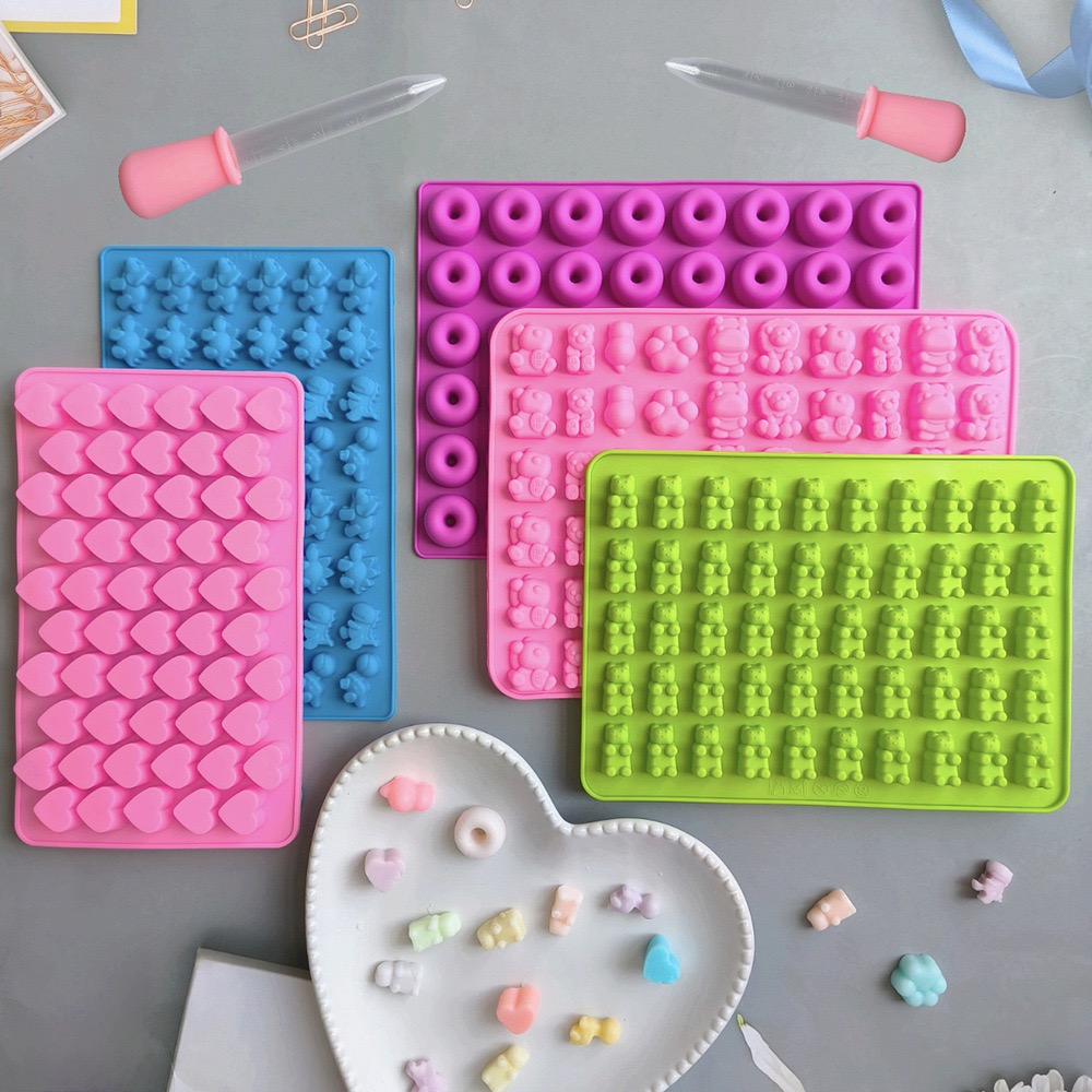 Silicone Mold Tray - 7 قطع قوالب سيليكون للحلوى مع