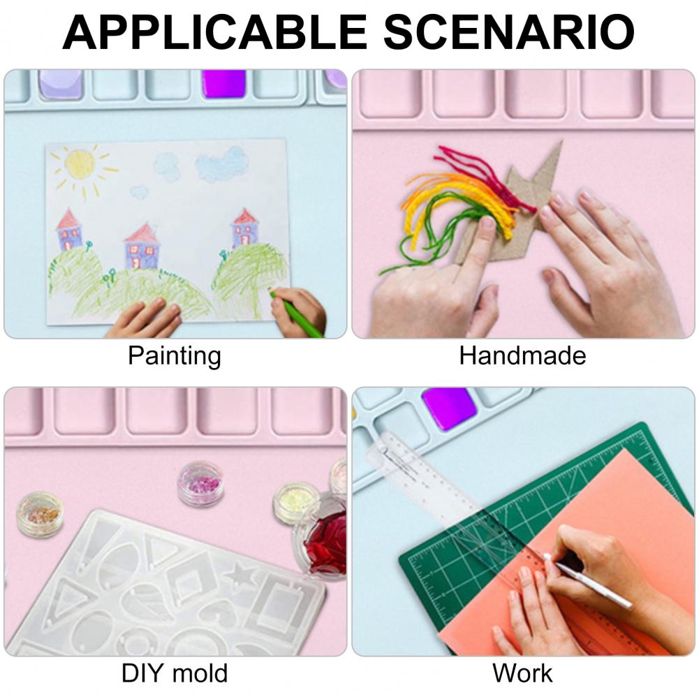 Mixing Cup Silicone - بساط رسم سيليكوني مع كوب، لوحة