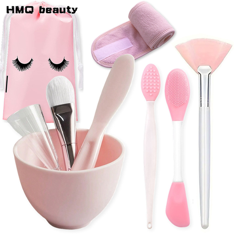 Mixing Cup Silicone - 9 قطعة/المجموعة سيليكون قناع الوجه خلط
