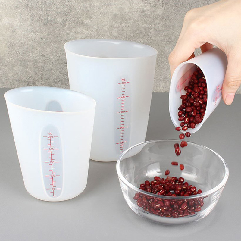 Mixing Cup Silicone - 125/250/500 مللي أدوات قياس كوب السيليكون