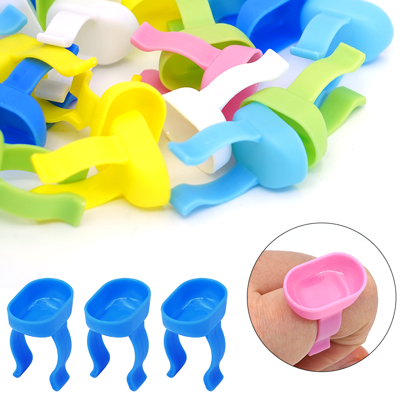 Mixing Cup Silicone - 20 قطعة خلط الأسنان البنصر السلطانية