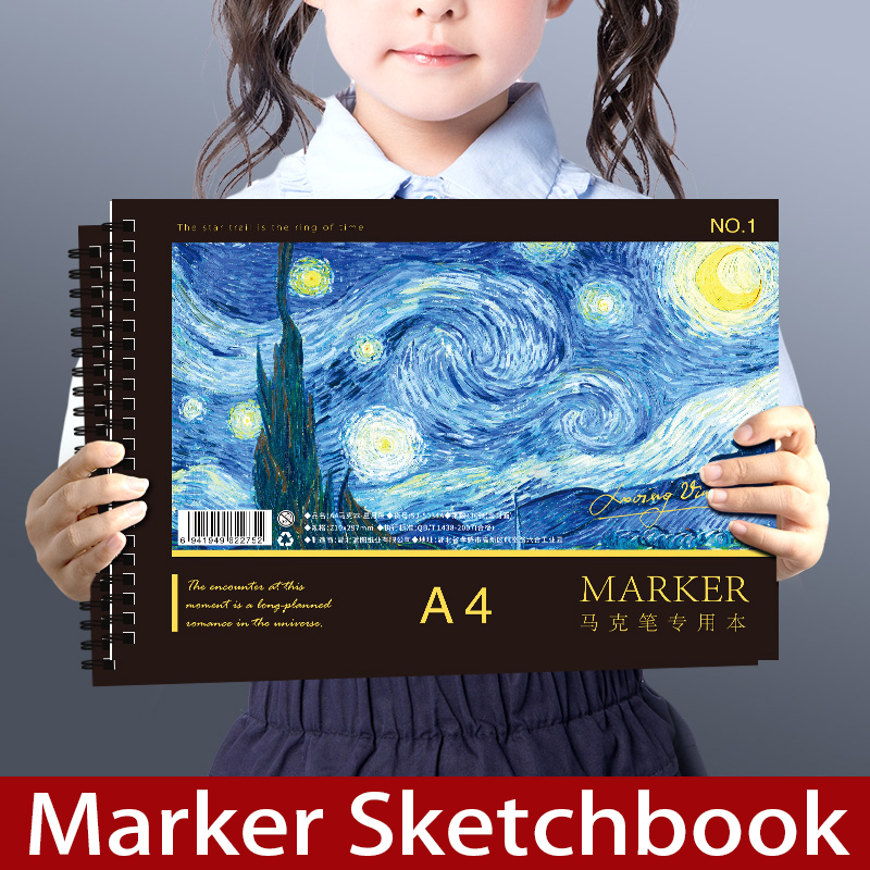 Copic Marker Sketch - دفتر رسم حلزوني A4 مكون من