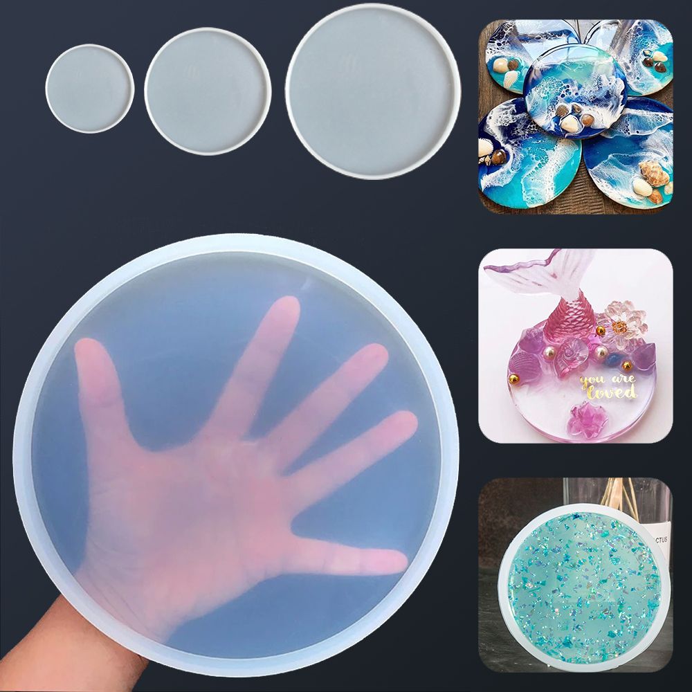Coaster Mold Round - قوالب صب كوستر راتنج الإيبوكسي سيليكون