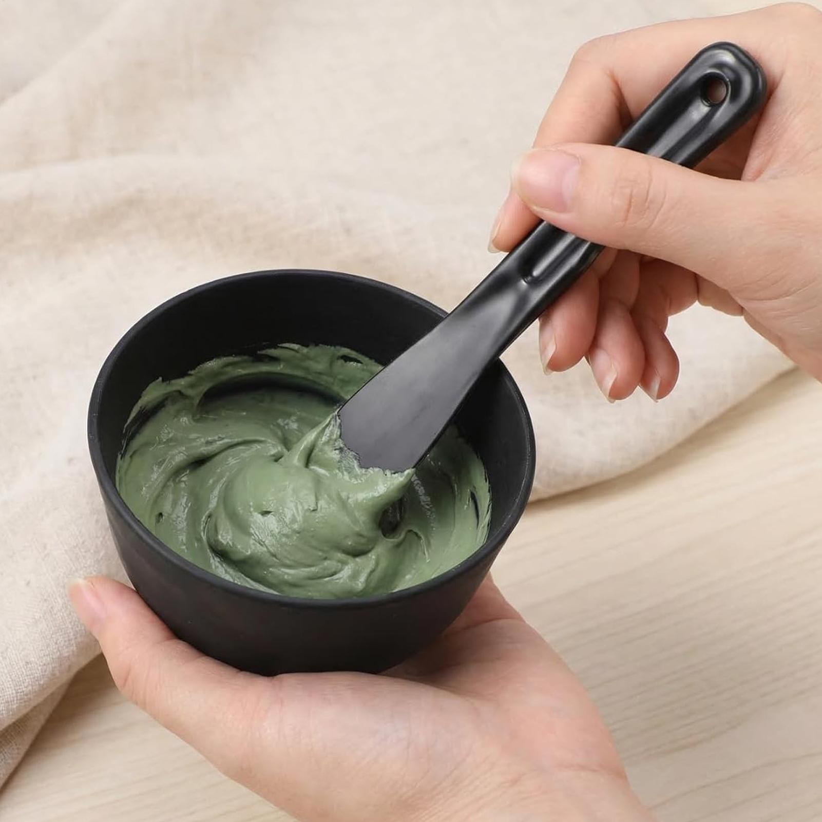 Mixing Cup Silicone - مجموعة أوعية قناع الوجه السيليكونية، عصا