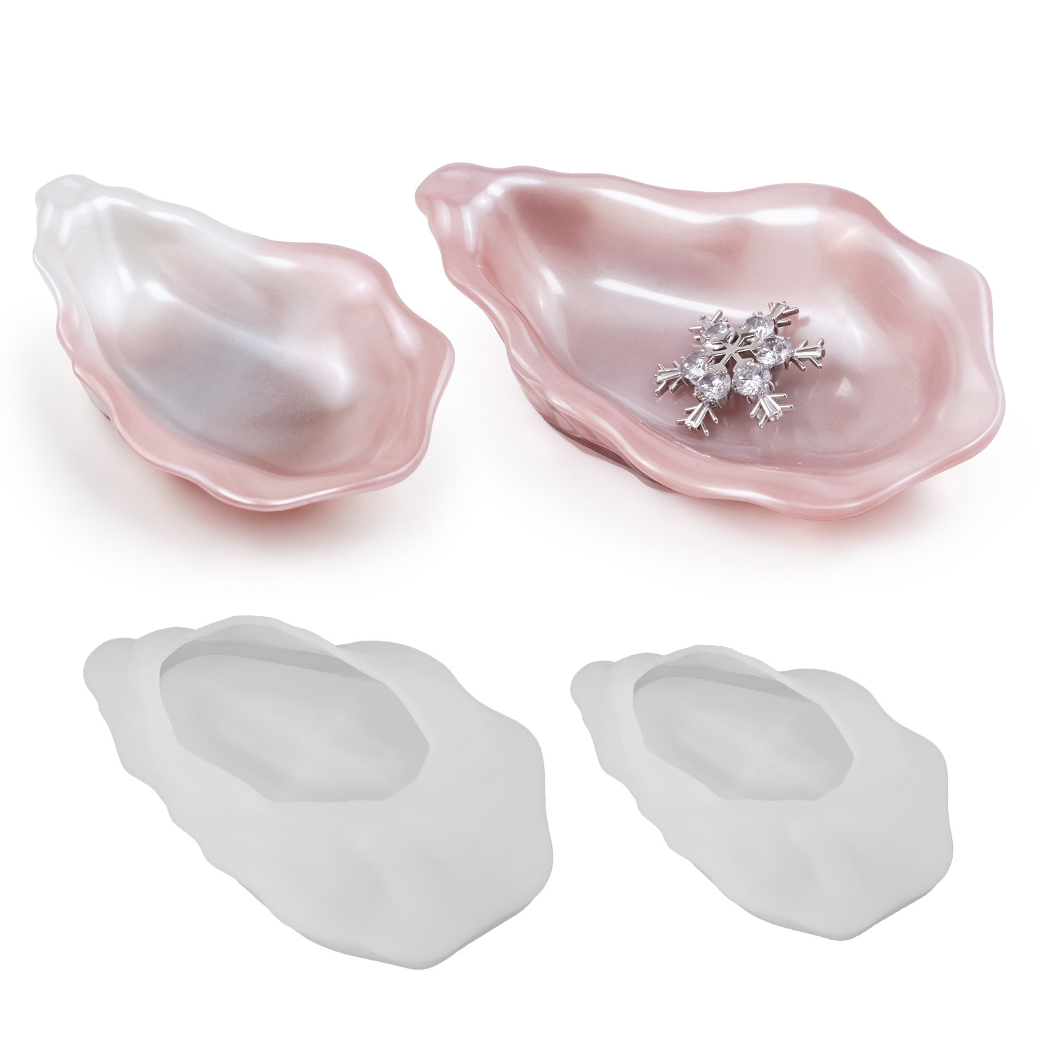 قالب سيليكون على شكل صدفة المح - مراجعة Serving Tray Mold وسعره