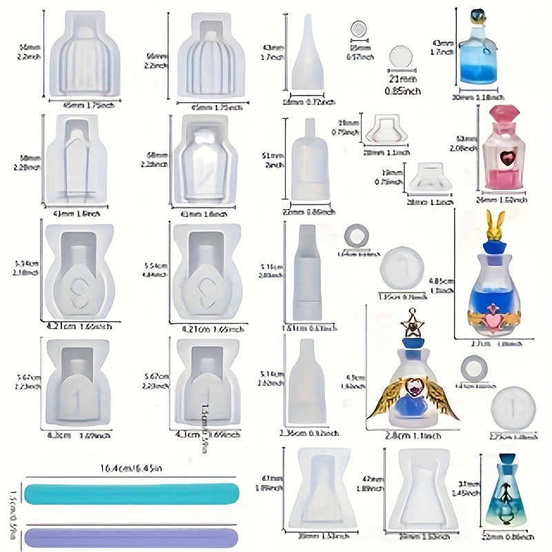 مجموعة من 5 قوالب سيليكون لصب  - مراجعة Resin Jewelry Kit وسعره