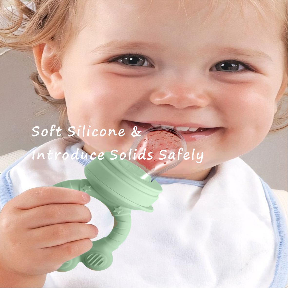 مغذي طعام الأطفال بالفواكه وصي - مراجعة Silicone Mold Tray وسعره