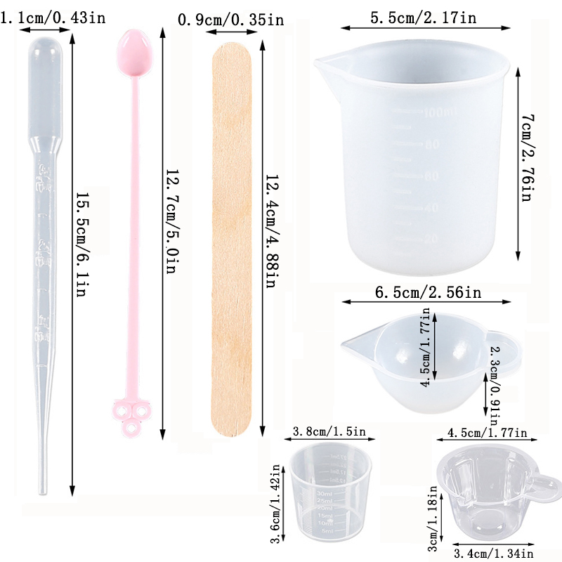 مجموعة أدوات راتنجات الإيبوكسي - مراجعة Mixing Cup Silicone وسعره