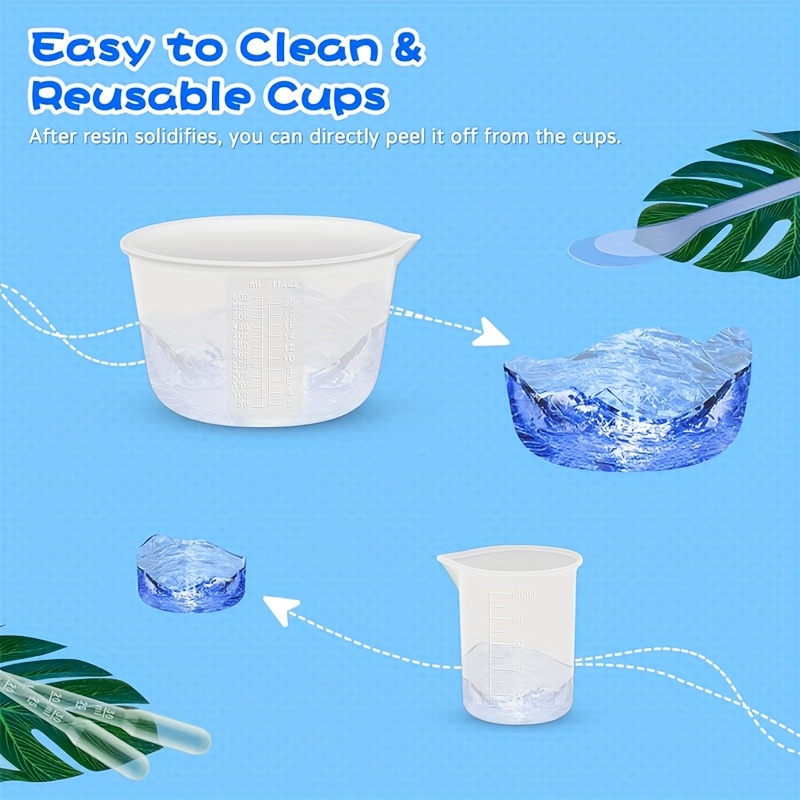 أكواب قياس وخلط من السيليكون ل - مراجعة Mixing Cup Silicone وسعره