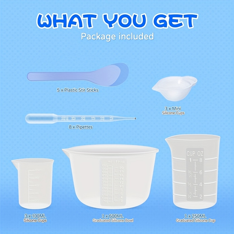 أكواب قياس وخلط من السيليكون ل - مراجعة Mixing Cup Silicone وسعره