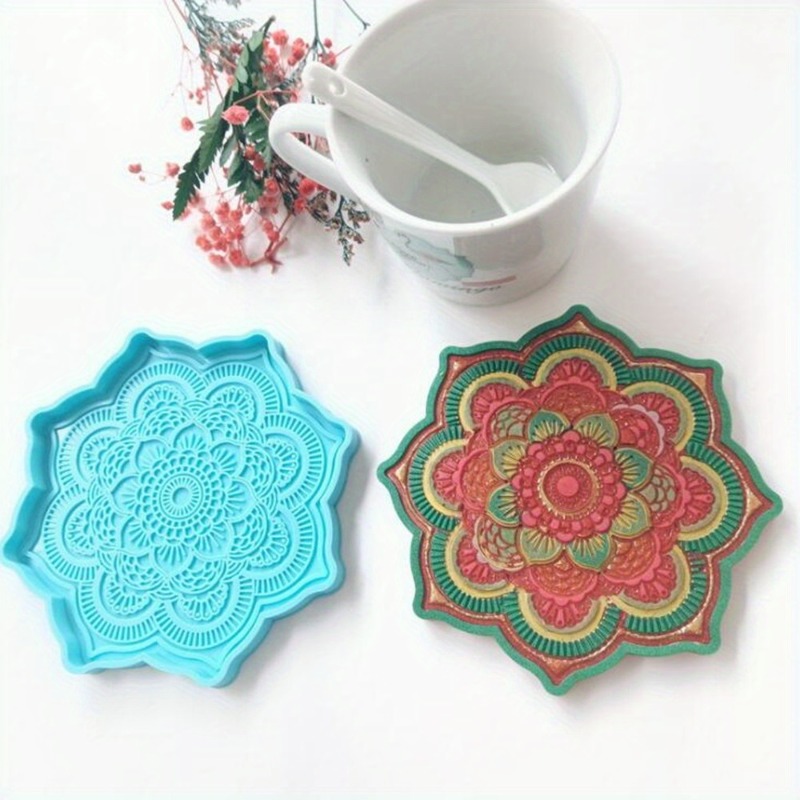ماندالا كوستر قالب من السيليكو - مراجعة Silicone Mold Tray وسعره