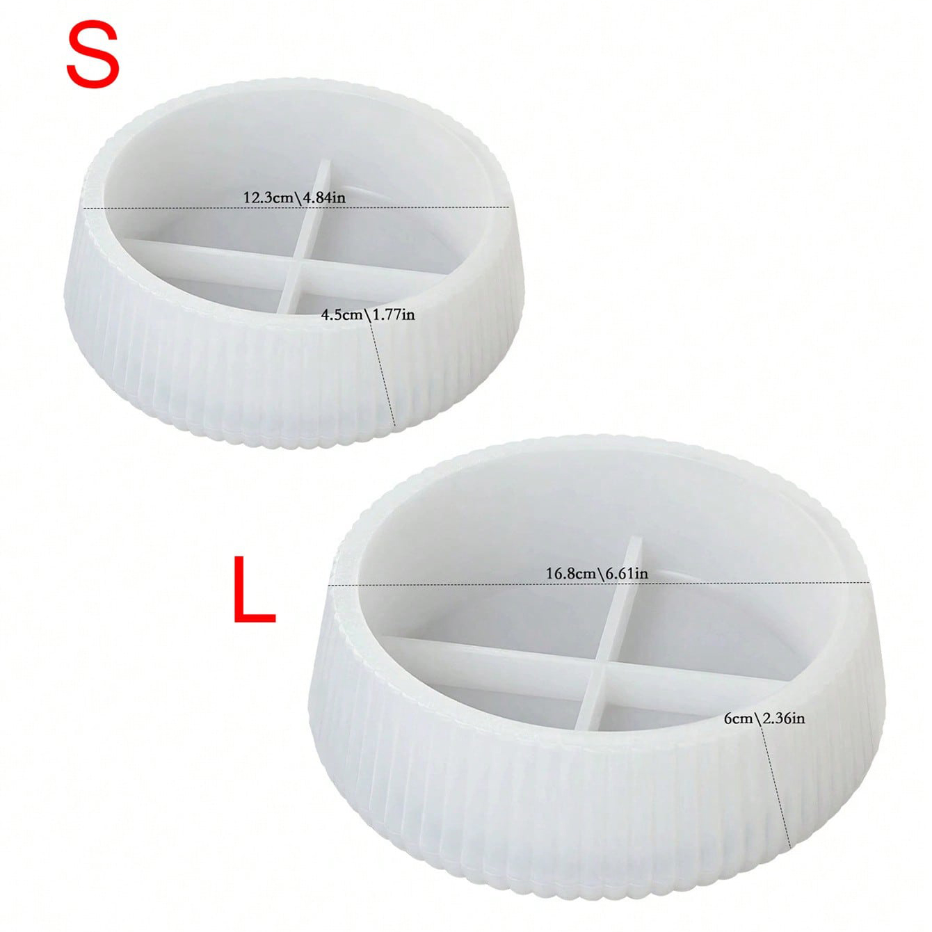 1 قطعة وعاء تخزين مخطط مستدير  - مراجعة Coaster Mold Round وسعره