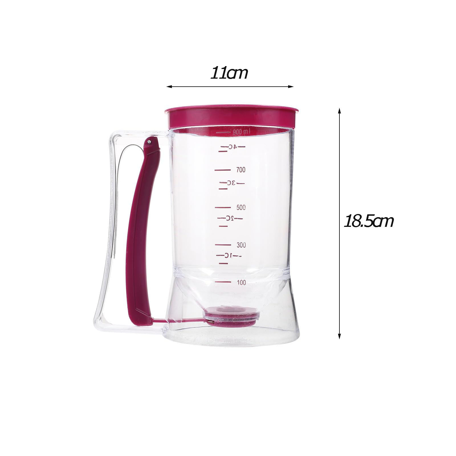 900 مللي موزع الخليط كب كيك فط - مراجعة Mixing Cup Silicone وسعره