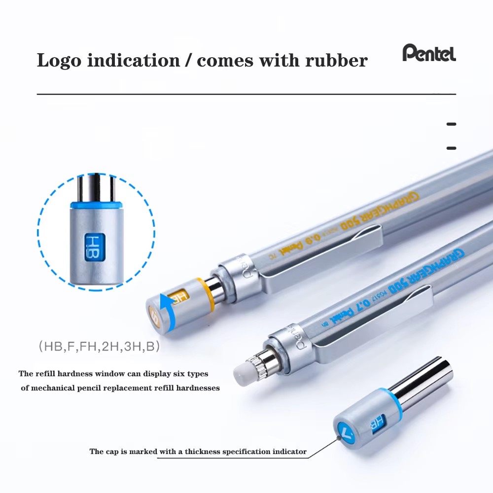 قلم رصاص ميكانيكي بنتل جرافجير - مراجعة Pentel Pen Graphgear وسعره